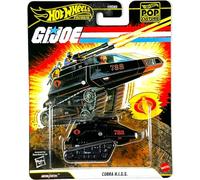 Hot Wheels Cobra H.I.S.S. G.I. Joe Pop Calture Premium Series Jouet de Collection en métal moulé sous Pression à l'échelle 1:64 avec de Vrais Cavaliers en Caoutchouc