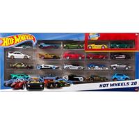 Hot Wheels Coffret 20 véhicules, Jouet pour Enfant de Petites Voitures Miniatures, modèle aléatoire, H7045
