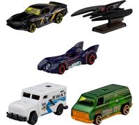 Hot Wheels Coffret 5 véhicules JLN10 - métal moulé, échelle 1/64
