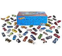 Hot Wheels Coffret 50 véhicules, Jouet pour Enfant de Petites Voitures Miniatures (Modèle aléatoire), V6697