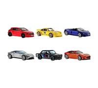 Hot Wheels Coffret Assortiment De 6 Véhicules Européens, Répliques De Modèles Célèbres avec Roues Fonctionnelles, À Collectionner, Jouet Enfant, Dès 3 Ans, HLK51