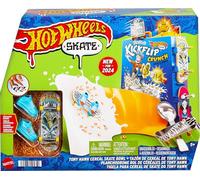 Hot Wheels Coffret Bol De Céréales Skate Tony Hawk avec 1 Fingerboard Exclusif Et Chaussures De Skate Amovibles pour Doigts, Rangement Inclus, Jouet Enfant, A Partir De 4 Ans, HTP09