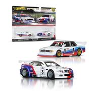 Hot Wheels Coffret Car Culture Premium 2 Véhicules à l’échelle 1/64, assortiments uniques, pneus Real Riders, châssis Metal/Metal, jouet pour collectionneurs, JBK99