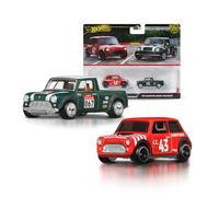 Hot Wheels Coffret Car Culture Premium 2 Véhicules à l’échelle 1/64, assortiments uniques, pneus Real Riders, châssis Metal/Metal, jouet pour collectionneurs, JBK97