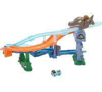 Hot Wheels Raceverse Jurassic World Crash & Splash Clue Game Orange Enfants