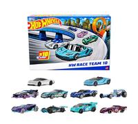 Hot Wheels Coffret de 10 voitures de course dont une Corvette, une Lamborghini, une McLaren et des voitures originales Hot Wheels à l’échelle 1/64 (exclusivité Amazon), HYM96