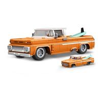 Mattel Brick Shop Hot Wheels Coffret de Construction Custom Chevy Pickup 1962 de Mattel Brick Shop, série Elite avec 858 pièces, pour les collectionneurs adultes et enfants à partir de 10 ans, JFT20