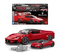 Hot Wheels Coffret de Construction Maserati MC20 Mattel Brick Shop, avec 250 pièces, détails réalistes et autocollants personnalisés, collectionneurs adultes et enfants à partir de 10 ans, JFR90