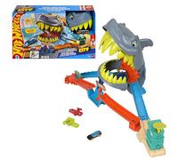 Hot Wheels City Shark Mouth Beach Car Tracks Multicolore Enfants