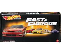 Hot Wheels Coffret Fast & Furious Premium 5 Véhicules avec Boîte en Édition Limitée, À Collectionner, Jouet Enfant, Dès 4 Ans, HKF08