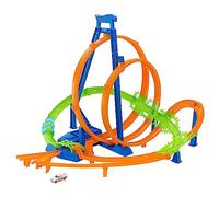 Hot Wheels®-Circuit avec 5 zones de carambolage et propulseur motorisé HNL97