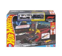 Hot Wheels Coffret Piste Grille de Départ Formule 1®, coffret piste avec véhicules F1 Oracle Red Bull Racing et Visa Cash App Racing Bulls à l’échelle 1/64, JNN35