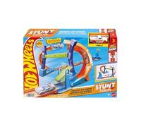 Hot Wheels Coffret piste JFH36 – Looping et saut, voiture 1/64, pistes Speed Snap pliable