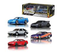 Hot Wheels Coffret Premium Fast & Furious : Tokyo Drift avec 5 véhicules en métal moulé à l’échelle 1/64 inspirés du Film dans Un Emballage à Collectionner, JFL99