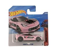 Hot Wheels - Corvette C7 Z06 - JJJ73 - Nightspeed 9/10 - Carte courte - Rose - Rose - Modèle sous licence officielle - Mattel 2026 (113/250) - 1:64