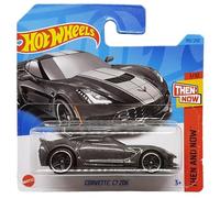 Hot Wheels Corvette C7 Z06 - Then and Now 1/10 - HKJ40 - Voiture Jouet - Gris Métallisé - GM - Mattel 2023 - 1:64