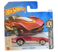 Hot Wheels - Corvette Stingray - HW Dream Garage 5/5 - HTB52 - Carte courte - GM - Rouge - Mattel 2024-1:64