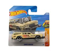 Hot Wheels - Cruise Bruiser - JJJ49 - Wagons 1/10 - Carte courte - Beige - Modèle sous licence officielle - Custom Station Wagon - Mattel 2026 (87/250) - 1:64