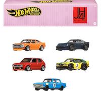 Hot Wheels Culture Automobile Japon 4 Coffret de 5 Voitures en métal Premium à l’échelle 1/64 dans Une boîte de Rangement et d’Exposition empilable de Collection, HRW84