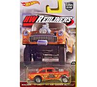 Hot Wheels Culture automobile Real Riders Hw Redliners 4/5 - '55 Chevy Bel Air Gasser [Orange]
