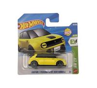 Hot Wheels - Custom 2020 Honda e - JMB11 - HW EV 9/10 - Carte courte - Jaune - Modèle sous licence officielle - Véhicule électrique - Mattel 2026 (115/250) - 1:64