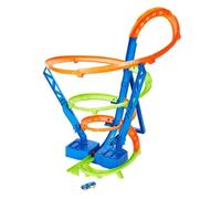 Hot Wheels - Cyclone Crash - Playset Circuit Mini Véhicules - Booster motorisé - 5 ans et +