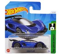 Hot Wheels - CZinger 21C - HW Green Speed 1/10 - HRY49 - Carte courte - Voiture de sport hybride - Color Blue My Mind - Mattel 2024