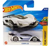 Hot Wheels - CZinger 21C - Peak Persuit 1/10 - JBB96 - Carte courte - Hypercar - Blanc - Mattel 2025 - Modèle Czinger sous licence officielle de la série 2025 Peak Pursuit (192/250) - 1:64