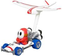 Hot Wheels Die Cast Mario KART GLIDER Shy Guy B-Dasher Plane Glider Super Mario HDB46 - Échelle 1:64 longueur 5cm
