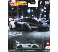 Hot Wheels Die Cast Modell McLAREN Senna - Échelle 1:64, Longueur 7 cm Premium Real Riders GRJ78