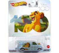 Hot Wheels DLB45-HKC88 Chevrolet Astro Van "Lion King" bleu glacé - Disney 100th 3/5 échelle 1:64 Modèle de voiture