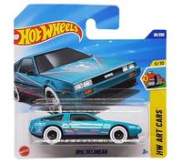 Hot Wheels DMC Delorean - HW Art Cars 5/10 - HYX59 - Carte courte - Turquoise métallisé - Mattel 2025-1:64
