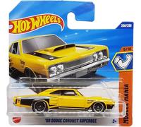 Hot Wheels Dodge Coronet Superbee JBB27 Muscle Mania 5/10 Carte courte Jaune Licence Dodge Mattel 2025 1:64