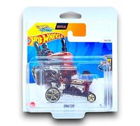 Hot Wheels Dragtor (rouge rubis, noir et chromé) 9/10 HW Metro - 2024-176/250 (carte courte) - Comprend un étui de protection KLAS Car Keeper - HTF04