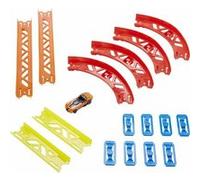 Hot Wheels ensemble de coudes Premium junior 30 x 19 cm 17 pièces Multicolore G