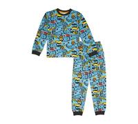 Hot Wheels Ensemble de pyjama en coton pour garçon | Vêtements officiels | Cadeaux de voiture pour garçons, bleu, 9-10 ans