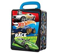 Hot Wheels Étui de Transport en métal pour Voitures I 18 véhicules de Rangement et Organisateur I Cadeau pour Les collectionneurs et Les Enfants âgés de 3 Ans et Plus (Voitures Non incluses)