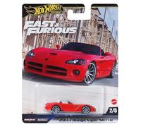 Hot Wheels Fast and Furious Auto 2003 Dodge Viper SRT 10 Modèle Die Cast Échelle 1:64 - Longueur 7cm - JBL85