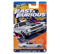 Hot Wheels Fast and Furious Auto 70 Chevrolet Nova SS - HW Decades of Fast - Maquette Die Cast Scala 1:64 - Longueur 7cm - HRW42