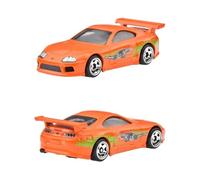 Hot Wheels Fast and Furious Brian O'Conner Auto Toyota Supra Orange Modèle Die Cast Échelle 1:64 - Longueur 7cm - JBY30