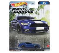 Mattel Hot Wheels – Voiture miniature métal Custom Mustang Fast & Furious – Échelle 1/64, 7 cm