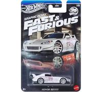 Hot Wheels FAST AND FURIOUS Graphic Remix Auto HONDA S2000 - Modèle Die Cast Scala 1:64 - longueur 7cm - JBY44