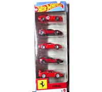 Hot Wheels Ferrari 5-Pack Sportwagen, Dino 206 GT/SF90/365 GTB4/C/F40/12 Cyl