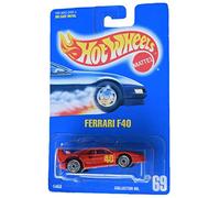 Hot Wheels Ferrari F40 #69 All Blue Card, rouge