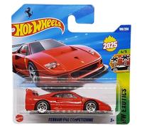 Hot Wheels Ferrari F40 Competizione HYW59 HW Exotics 4/5 Carte courte rouge sous licence Ferrari Mattel 2025 1:64