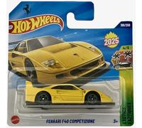 Hot Wheels Ferrari F40 Competizione JBB92 HW Exotics 4/5 Short Card Jaune Licence Ferrari Mattel 2025 1:64