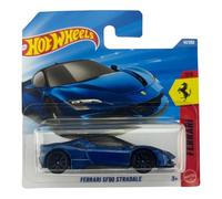 Hot Wheels Ferrari SF90 Stradale [Bleu] 1/5, 41/250, échelle 1:64