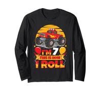 Hot Wheels fête son anniversaire, j'ai 7 ans, c'est comme ça que je roule Monster Truck Manche Longue