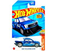 Hot Wheels Ford F-150 Lightning Custom Truck 226/250 pour 2023 9/10 Bleu