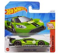 Hot Wheels Ford GT Race 2016 - Then and Now 7/10 - HTC71 - Short Card - Supercar - Vert métallisé - Mattel 2024 - 1:64